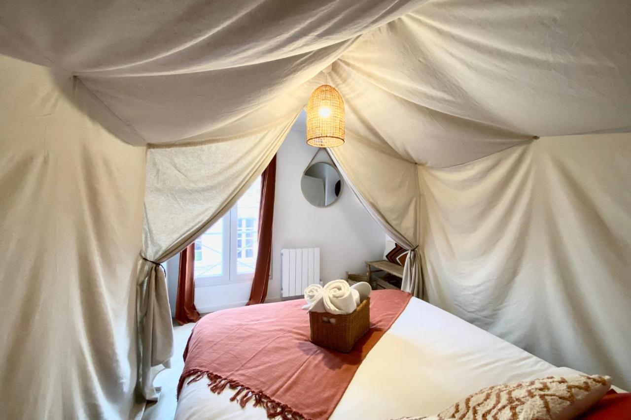 L'Expedition - Best Keys - Experience Unique - Deco Immersive - Lit Queen Size & Canape Convertible - Centre Ville - Netflix & Wifi Illimite - Check-In Autonome - Parking Gratuit Villeneuve-sur-Yonne Eksteriør billede
